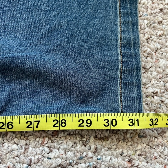 Enza Costa Jeans Light Wash Soft Denim Everywhere Pant Pleated Wide Leg US 12 - Picture 4 of 10